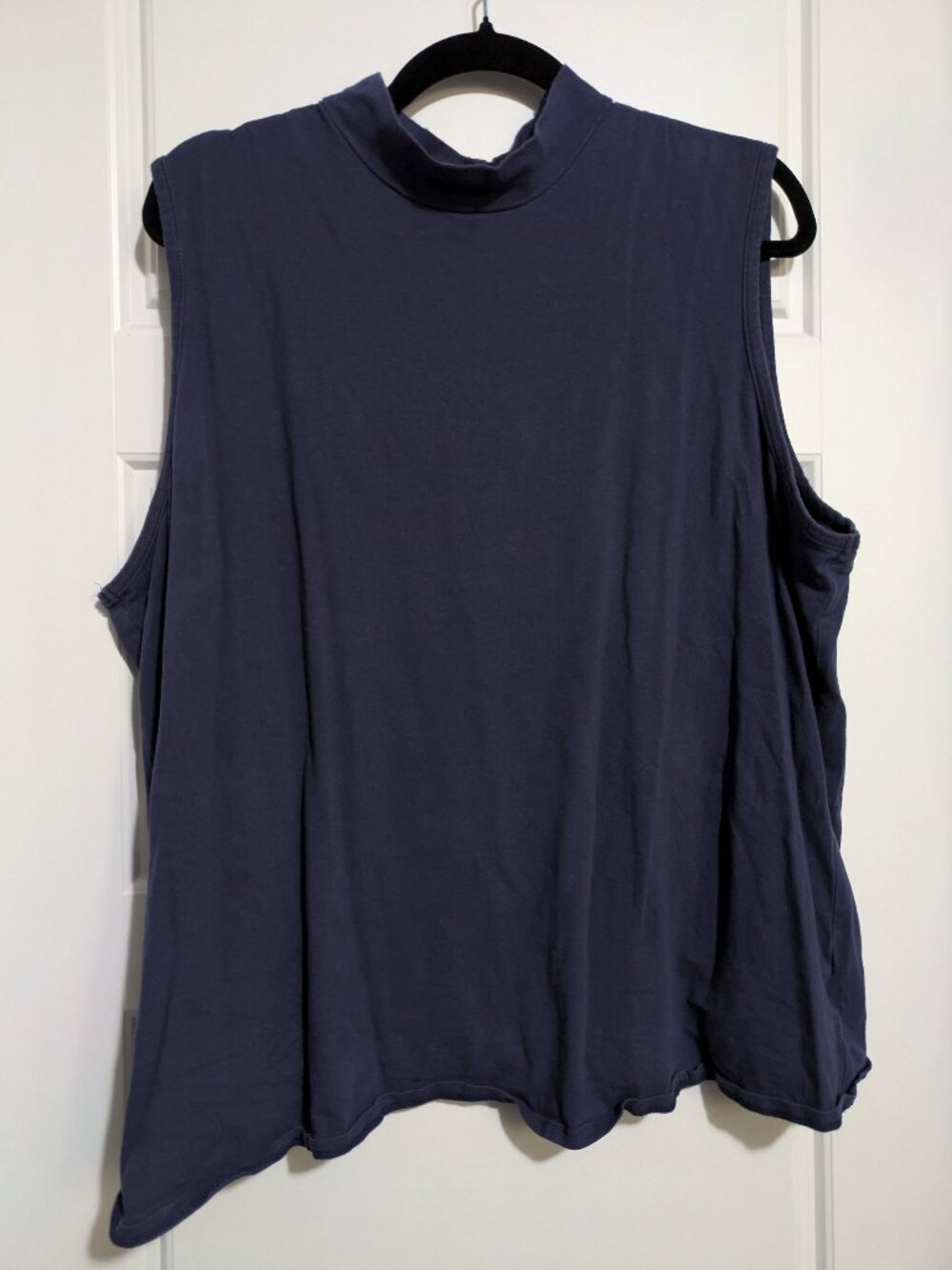 Modcloth Dark Blue Sleeveless Turtleneck Plus Sized (3X)